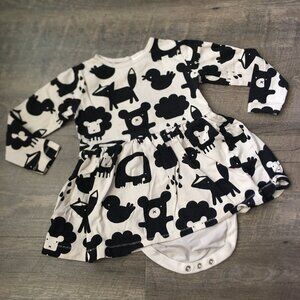 Next Mono Print Dress 12-18m